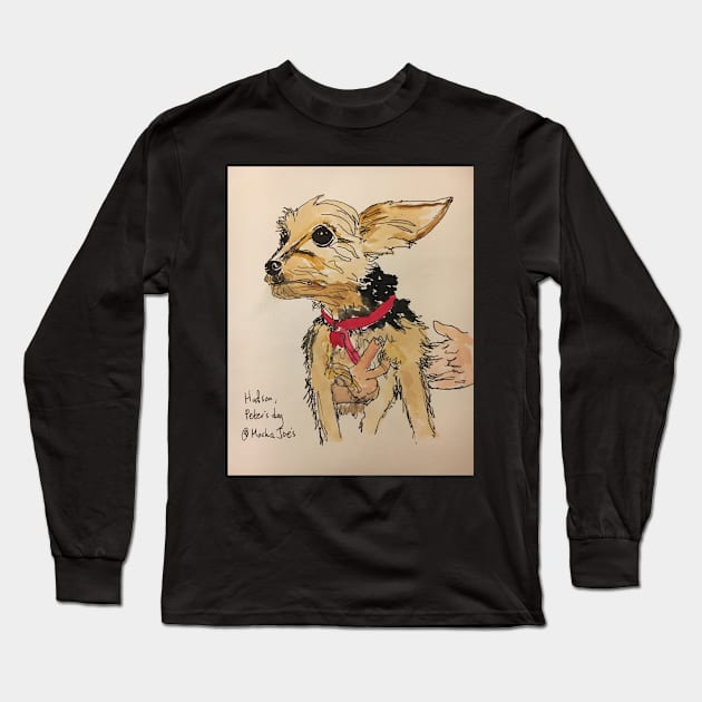 Hudson, Peter's dog Long Sleeve T-Shirt by ElizaC